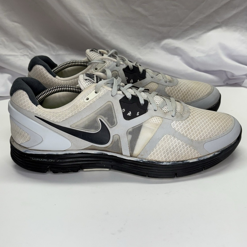 Nike Lunarglide 3 Mens Size 11 White Running Sneakers Shoes 454164-016